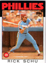 1986 Topps Baseball Cards      016      Rick Schu